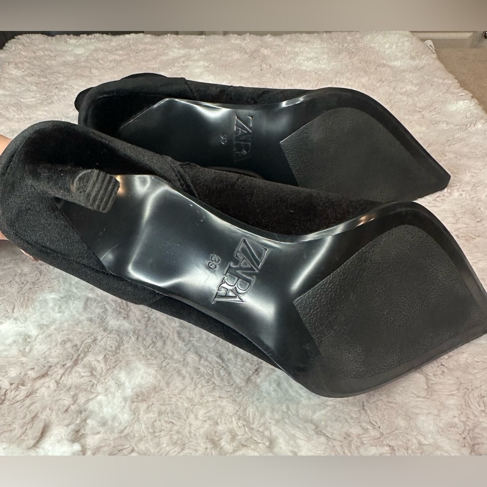 Zara Black Ankle Boots - Picture 13 of 14